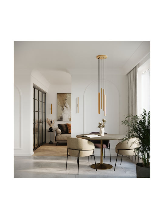 Sollux Modern Lamp Wall with Socket G9 Gold 51.5x9.5x7.5cm
