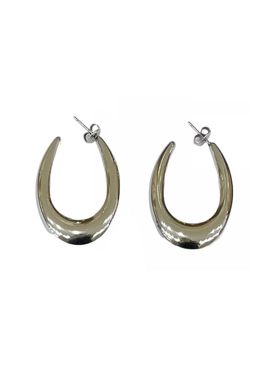 Tatu Moyo Earrings Hoops made of Steel