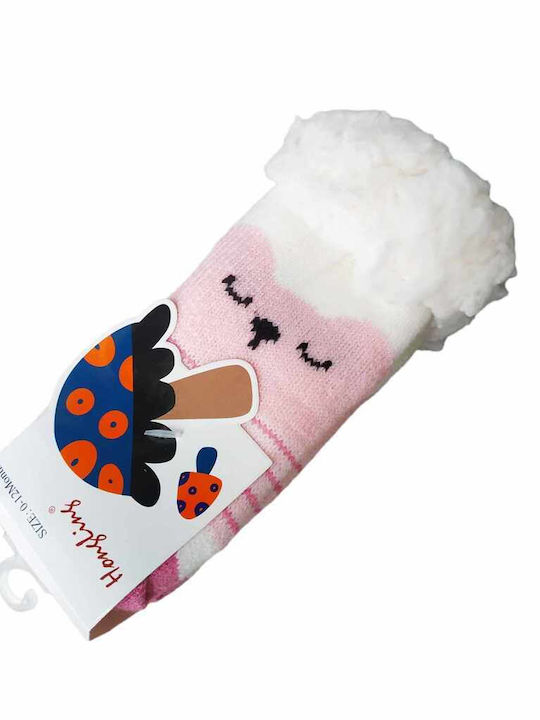 Fengi Kids' Socks Non-Slip Pink