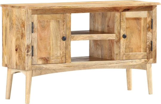 Sideboard made of Solid Wood Beige 100x35x60cm