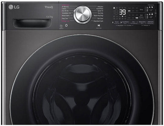 LG Πλυντήριο-Στεγνωτήριο Ρούχων 13kg/7kg Ατμού 1400 Στροφές με Wi-Fi