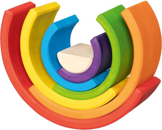 Goki Stapelspielzeug Regenbogen aus Holz