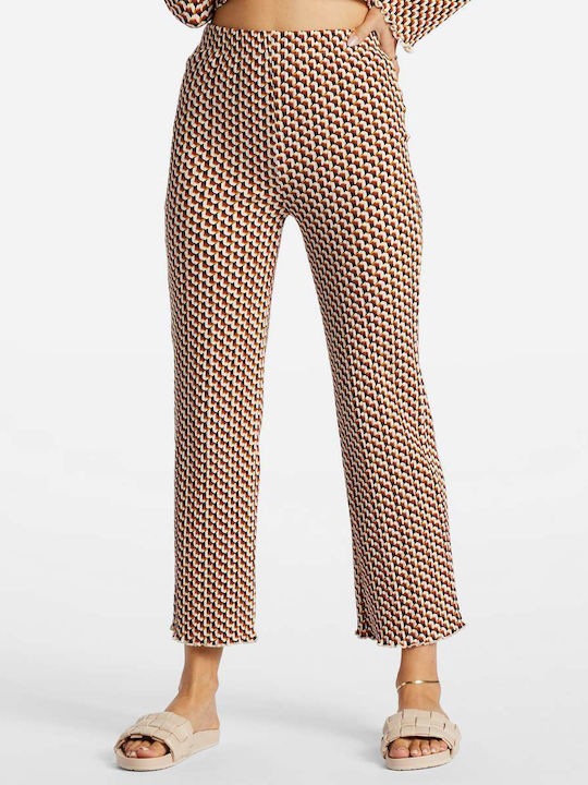 Come Back Women's Fabric Capri Trousers