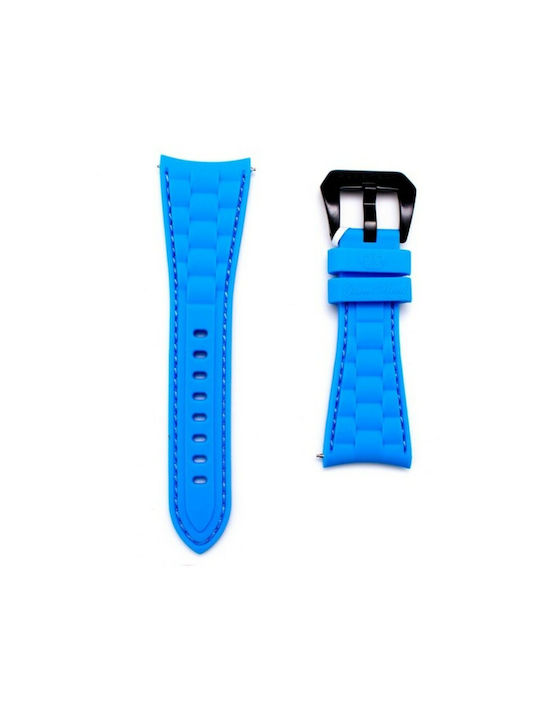 Glam Rock Gummi-Armband Blau