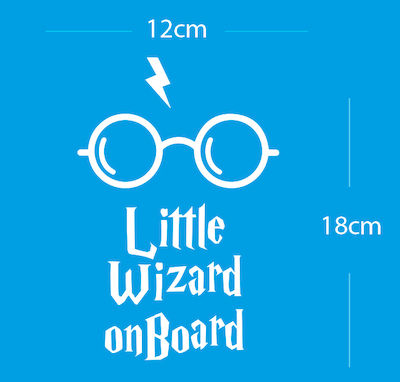 Baby on Board Car Sign Little Wizard Sticker