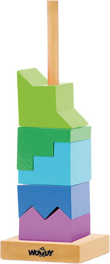 Woody Toys Bausteine Holzturm Holz