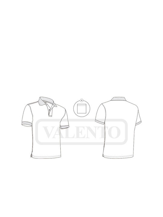 Valento Work Polo Shirt Blue Blue Roulette