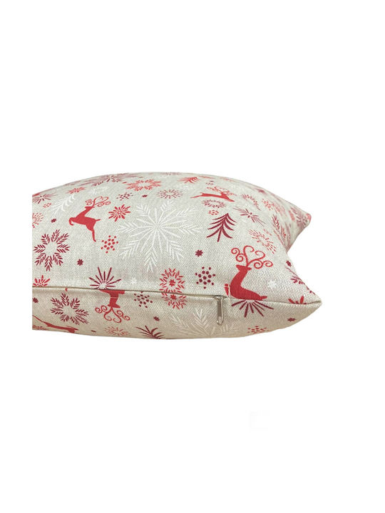 Decotelia Weihnachtsdekoratives Kissen Platz Gray 45x45cm