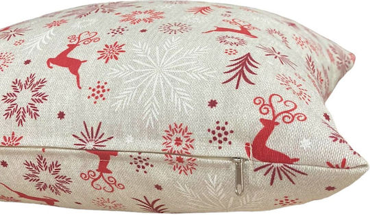 Decotelia Christmas Decorative Pillow Square Gray 45x45cm