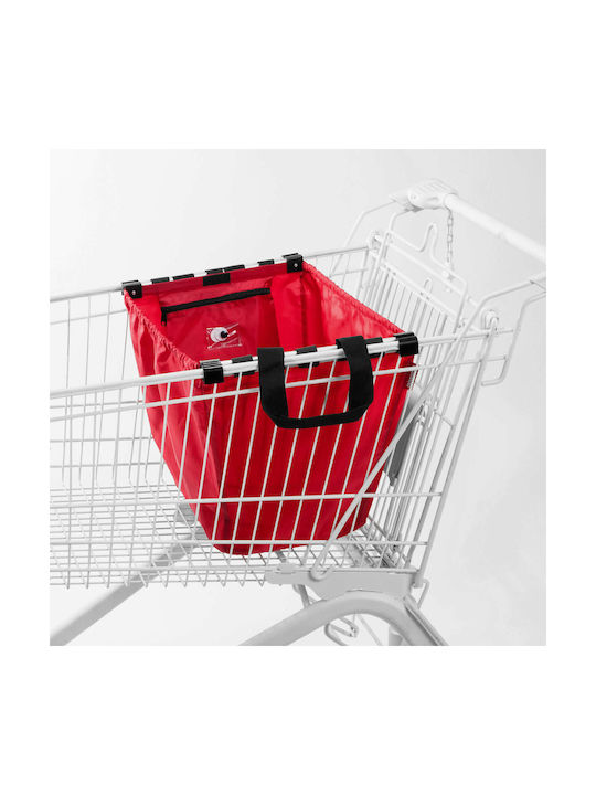 Reisenthel Fabric Shopping Bag in Red Colour Adapts to Super Market Trolley