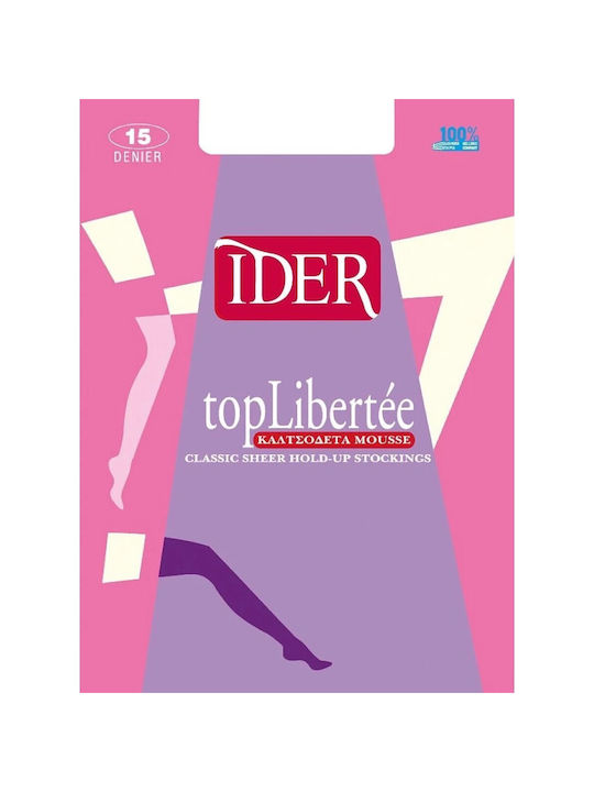 IDER Top Libertee Mouse Дамски високи чорапи 15 Ден SILVER