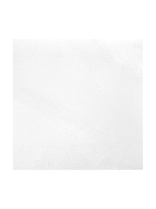 Διθέσιος Καναπές Δερματίνη Λευκός 112x65.5x75εκ.
