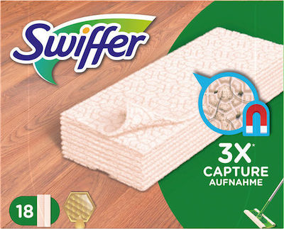 Swiffer Parkettwischer-Ersatztuch Παγιδεύουν Την Σκόνη Για Ξύλο & Παρκέ 18Stück