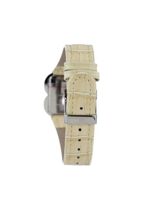 Laura Biagiotti Uhr mit Beige Lederarmband