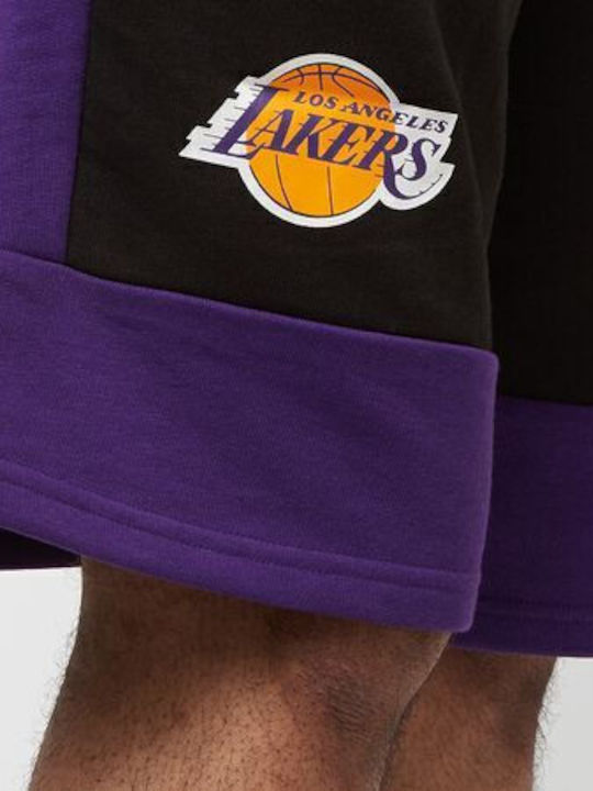 Lakers Αθλητική Ανδρική Βερμούδα Μαύρη