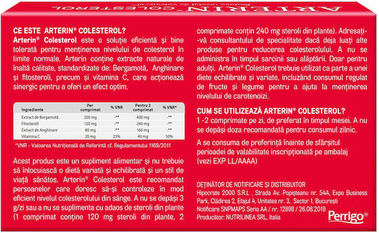 Omega Pharma Arterin Colesterol Supliment Pentru Sarcină 30 Comprimate