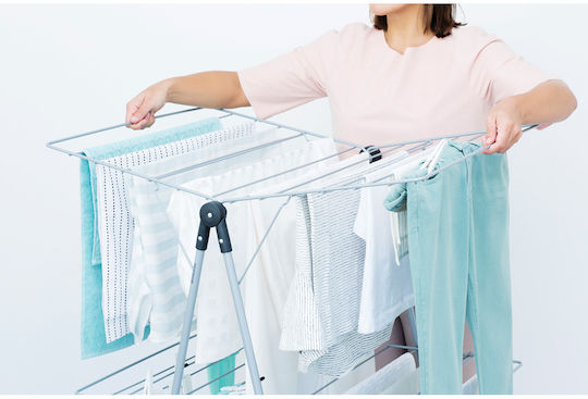 Brabantia Tower Folding Floor Clothes Drying Rack Metallic with Hanging Length 23m