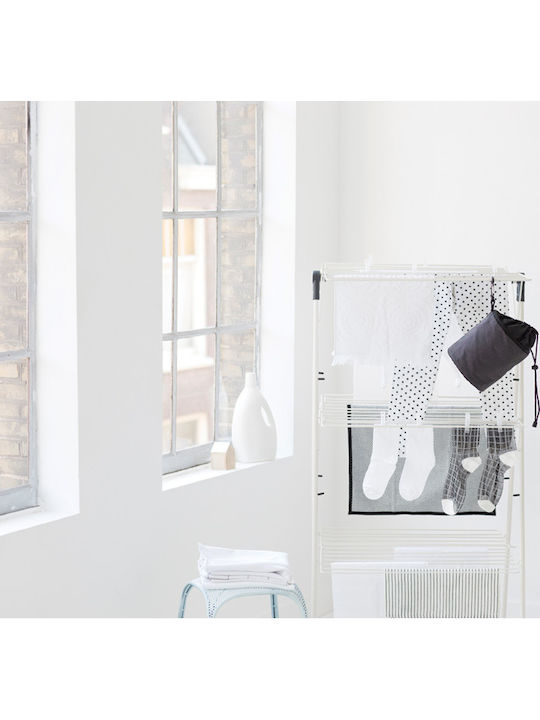 Brabantia Πτυσσόμενη Απλώστρα Δαπέδου από Μέταλλο με Μήκος Απλώματος 23m
