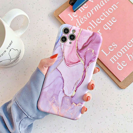 Tech-Protect Marble Back Cover Σιλικόνης Ροζ (Galaxy S23 FE)