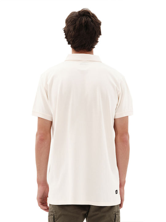 Emerson Ανδρικό T-shirt Polo Off White