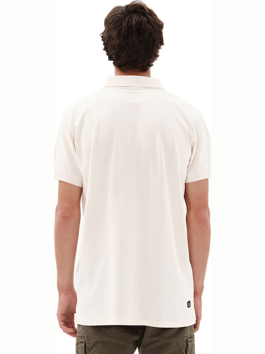 231.EM35.69GD Polo Short Sleeve Blouse Off White