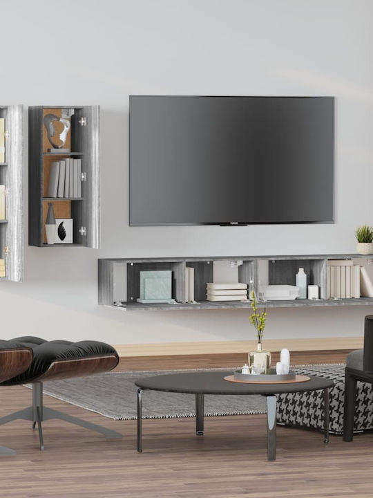 Wohnzimmer TV-Einheit Grey Sonoma L100xB30cm