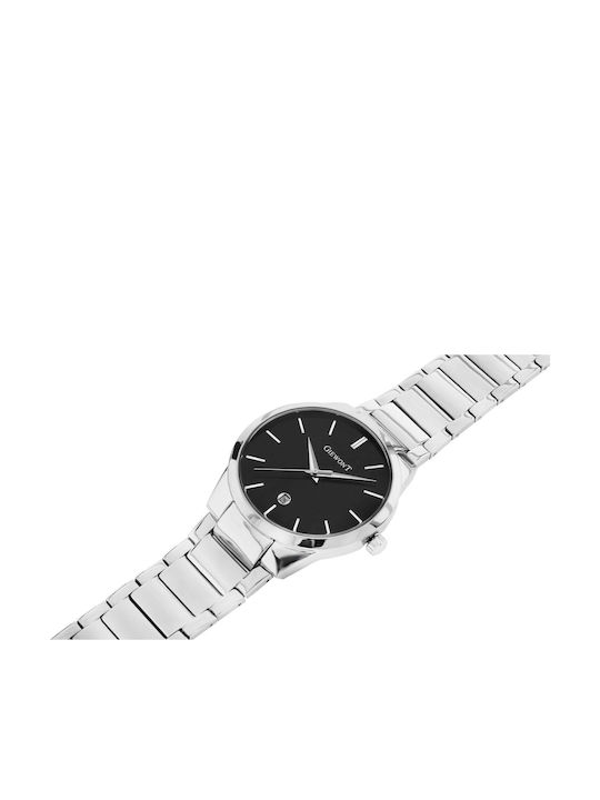 Giewont Men's Watch Battery with Silver Metal Bracelet