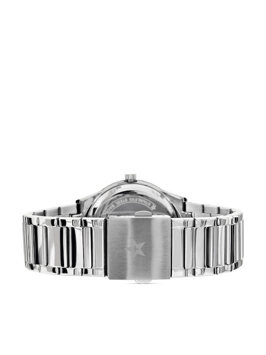 Giewont Men's Watch Battery with Silver Metal Bracelet