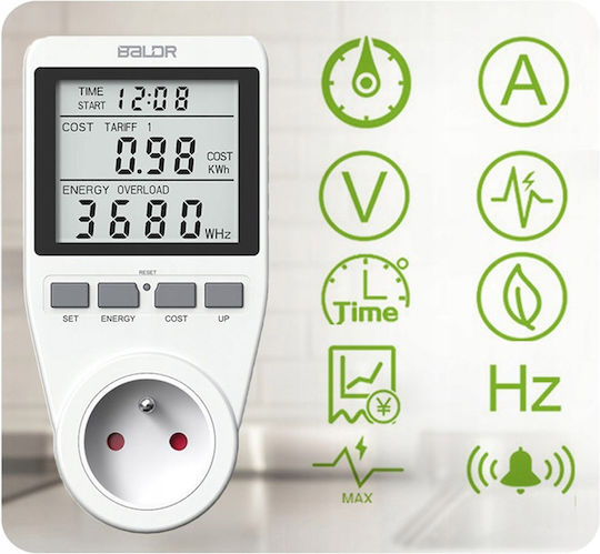 Berdsen Electrical Meter Sockets for Maximum Power up to 3.68kW BD-990-White