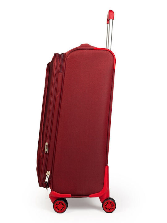 Cardinal Kabinenreisekoffer Weichschalen Rot mit 4 Räder Höhe 37cm 3300-57