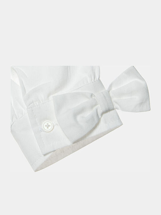 Kids One Color Shirt Long Sleeve White