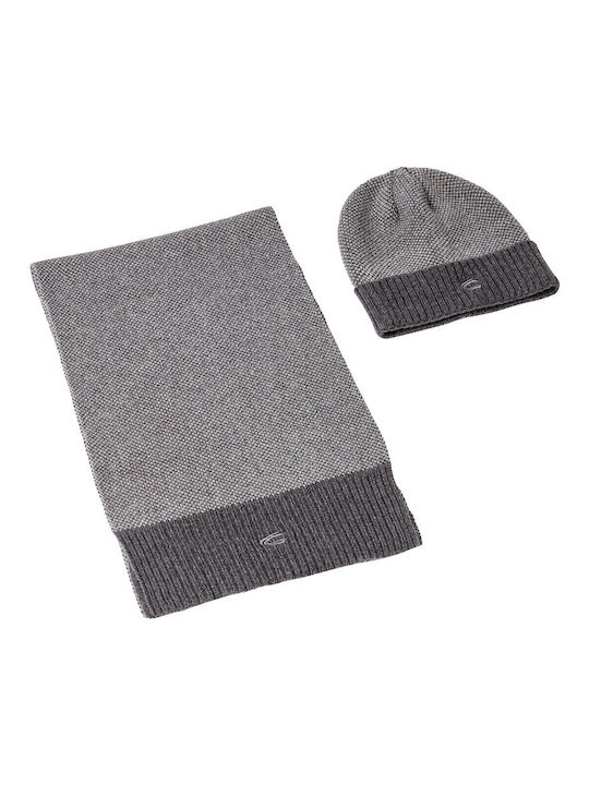 Camel Active Beanie Unisex Beanie Knitted in Gray color