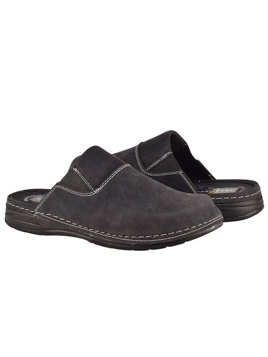 Yfantidis Men's Printed Slippers Black