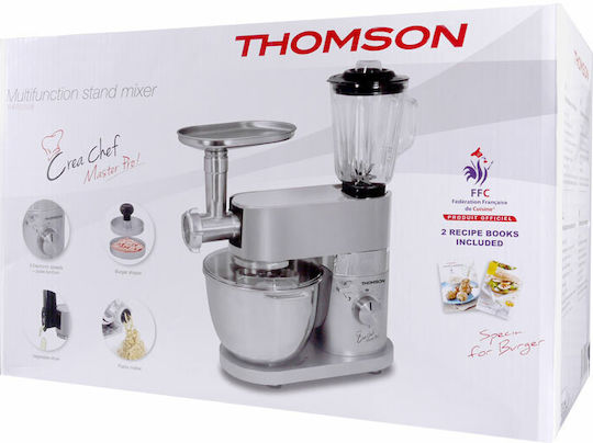 Thomson Crea Chef Master Pro Robot De Bucătărie 1200W Cu Bol Inox 5L Inox