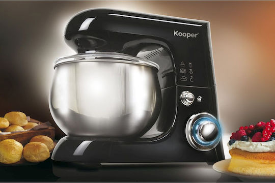 Kooper Atena Planetary 5905680 Mixează 1300W cu Vas din Oțel Inoxidabil 5lt