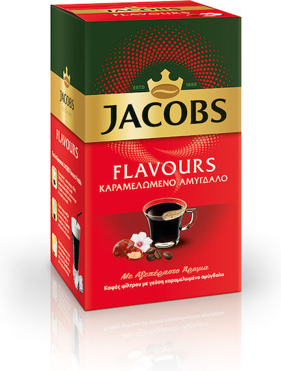 Jacobs Filterkaffee Arabica Geschmacks Karamellisierte Mandel Boden 250g