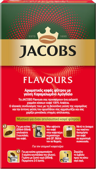 Jacobs Filterkaffee Arabica Geschmacks Karamellisierte Mandel Boden 250g