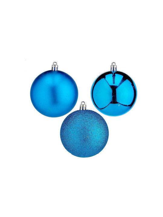 Krist+ Christmas Plastic Set Ornaments Blue 9x8cm 20pcs