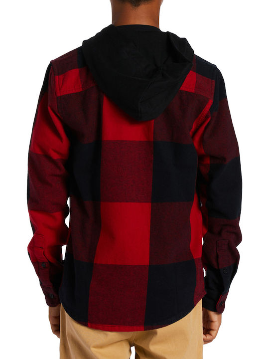 Kinder Geprüft Hemd Langarm XRKR/CHILI PEPPER/ BLACK PLAID Ruckus
