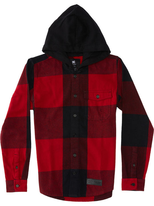 Kinder Geprüft Hemd Langarm XRKR/CHILI PEPPER/ BLACK PLAID Ruckus
