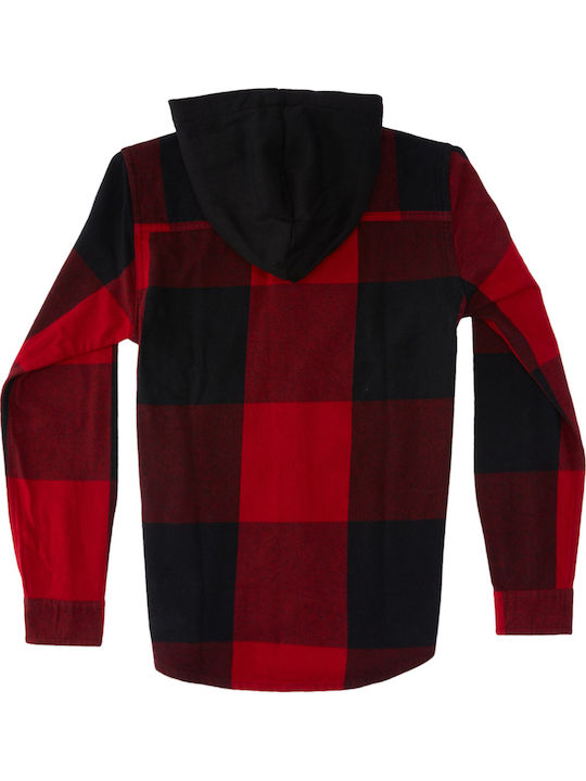 Kinder Geprüft Hemd Langarm XRKR/CHILI PEPPER/ BLACK PLAID Ruckus