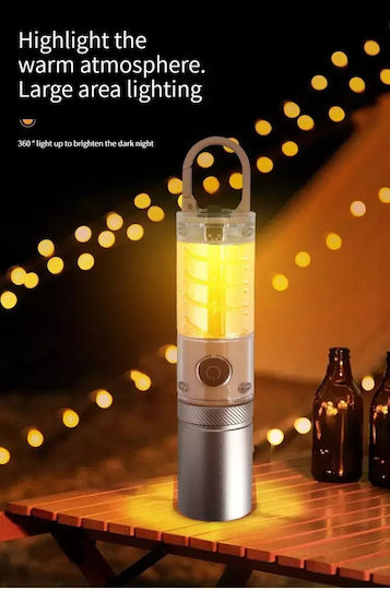 Andowl Wiederaufladbar Taschenlampe LED Grau