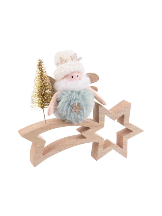 BigBuy Weihnachtshänger Haus Holz Mehrfarbig 6x18cm S8803894