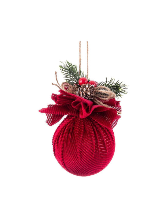 BigBuy Weihnachtshänger Kugel Ornament Plastik Bunt 6cm S8803847