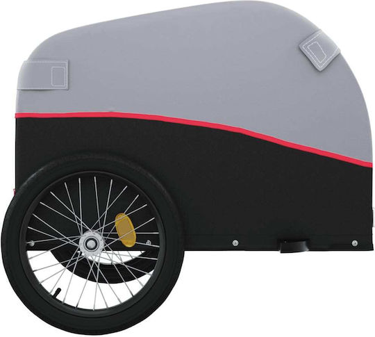 Vidaxl Bicycle Trailer Black Red 45 Kg Iron