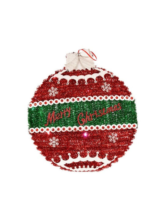 Krist+ Christmas Ball Ornament Illuminated White 40cm 12pcs