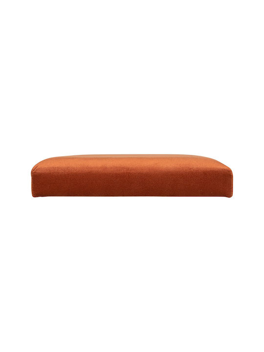 Bench Stool With Storage Space Upholstered In Velvet Lilou Amber 76x38x38cm
