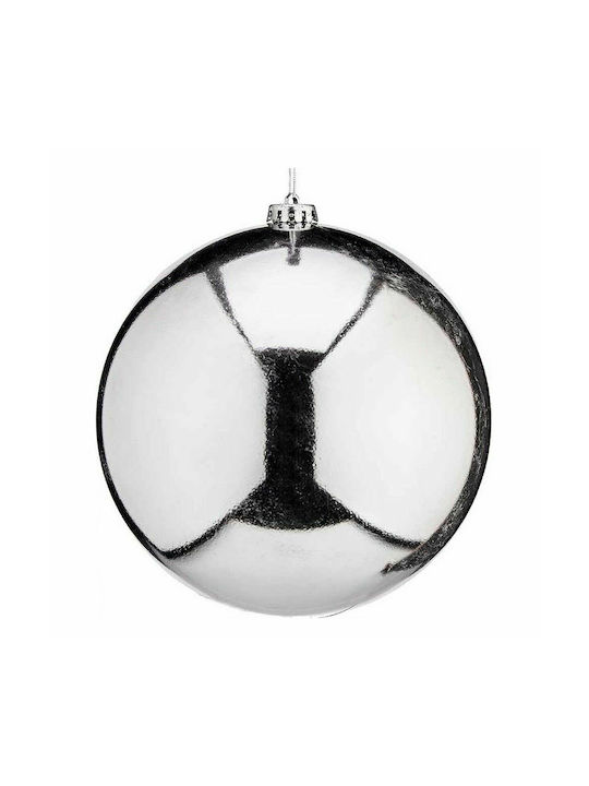 Krist+ Christmas Plastic Ball Ornament Silver 20cm 12pcs