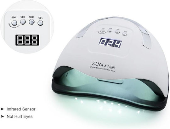 Sunx7max Nail Polish Curing Lamp UV / LED 220W White