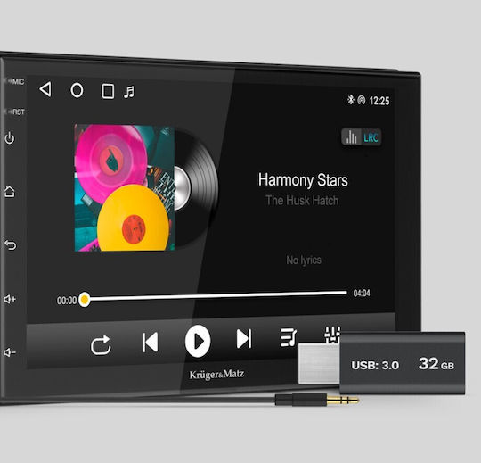 Kruger & Matz Ηχοσύστημα Αυτοκινήτου 2DIN (Bluetooth/USB/WiFi/GPS/Apple-Carplay/Android-Auto) με Οθόνη Αφής 7"